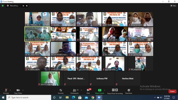 Himpaudi Pringsewu Gelar Musda Ke-III Secara Virtual