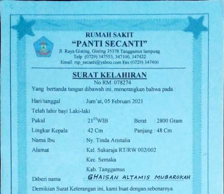 Ghaisan Bayi Penderita pembesaran kepala Butuh Uluran Tangan
