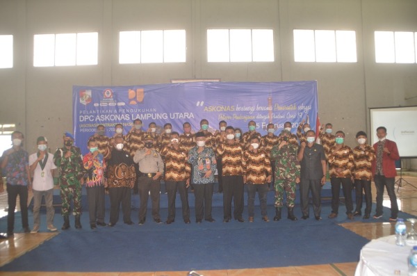 Sekddakab Lampura Hadiri Pengukuhan DPC Askonas Lampura