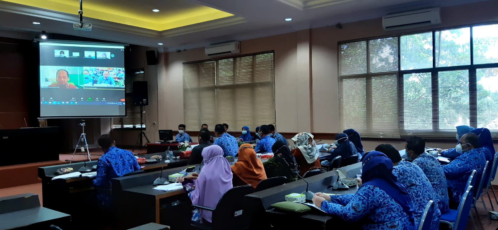 Pemkab Lamsel Ikuti Verifikasi PUG Secara Virtual