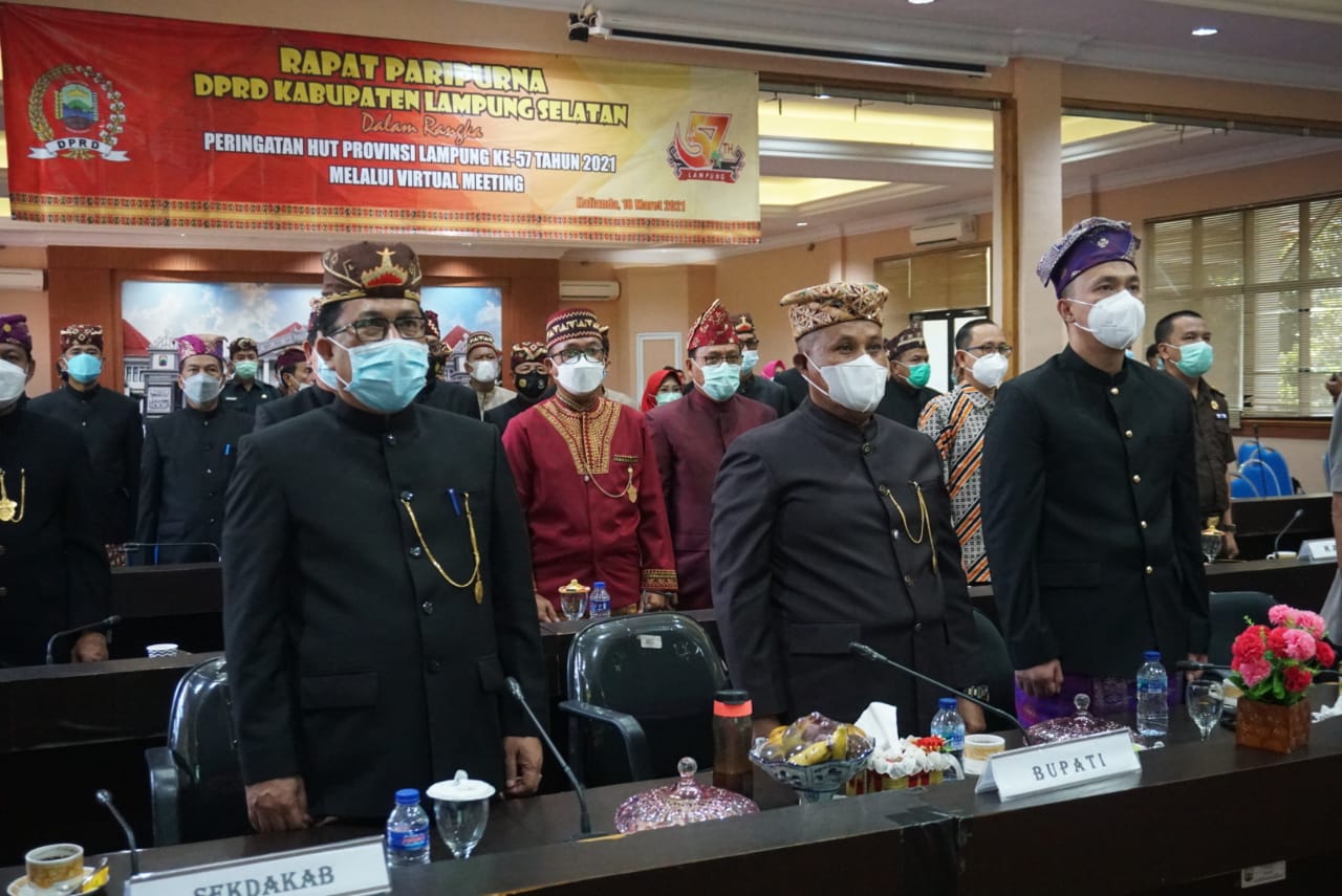 HUT Provinsi ke-57, DPRD Lamsel Gelar Rapat Paripurna Istimewa Dengarkan Pidato Gubernur