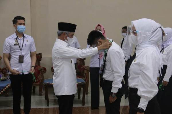 CPNS Golongan III Pemkab Pringsewu Ikuti Latihan Dasar