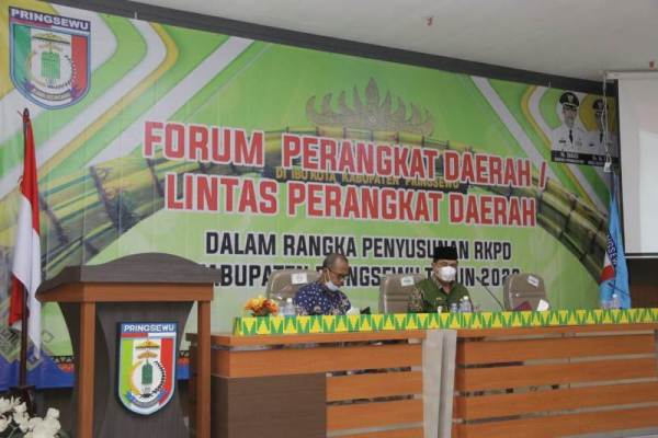 Penyusunan RKPD 2022, Pemkab Pringsewu Gelar Forum Perangkat Daerah