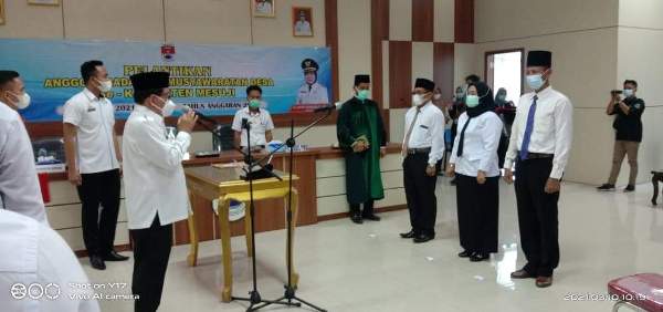 Bupati Saply TH Lantik Anggota BPD Se-Kabupaten Mesuji