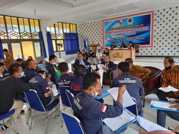 Konferkab VII PWI Lampura : Wartawan Tidak Berintegritas, Sertifikasi Kompetensi Dapat Dicabut
