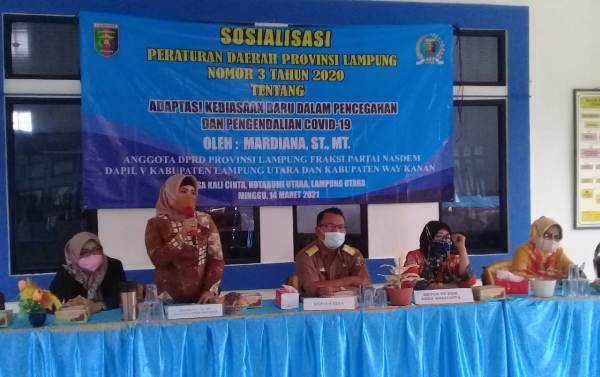 Mardiana Lakukan Sosper Nomor 3 Tahun 2020 di Desa Kalicinta