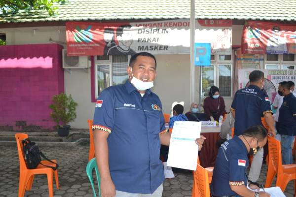 PWI Tuba Lakukan Vaksinasi Covid-19 Pertama Bagi Wartawan