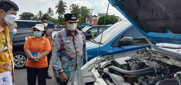 Kendaraan Dinas Dilingkungan Pemkab Lampung Timur Di Cek Kelayakan dan kelengkapan Surat