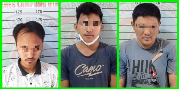 Satres Narkoba Polres Lampung Utara Kembali Amankan Tiga Pelaku Penyalahguna Narkoba Di Tempat Berbeda