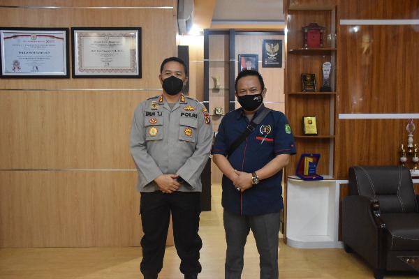 Ketua Bersama Pengurus PWI Muba Kunjungi Kapolres