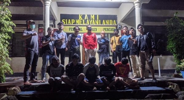 Satres Narkoba Polres Mesuji Bersama Polsek Tanjung Raya Tangkap Lima Pelaku Penyalahguna Narkoba