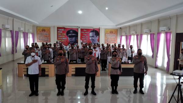 Kapolres Tanggamus Sambut Kunker Kapolda Lampung