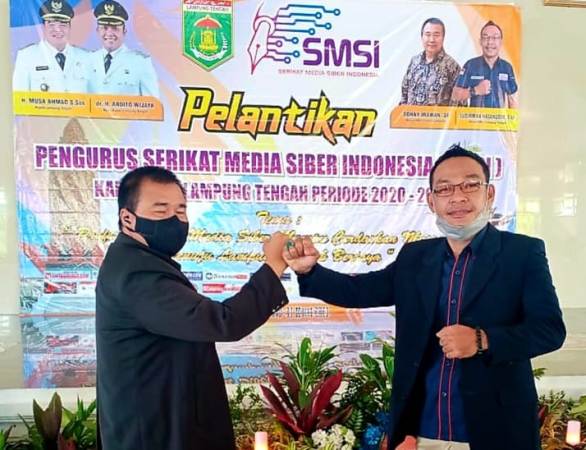 Pengurus SMSI Lampung Tengah Periode 2020-2025 Resmi Dilantik