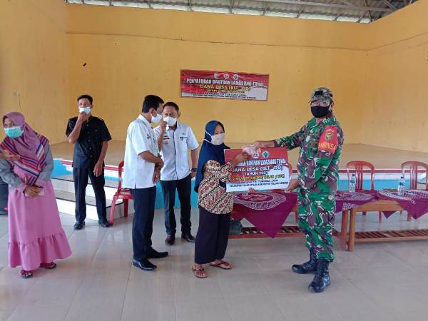 Pemerintah Kampung Tri Tunggal Salurkan BLT Kepada 40 KPM