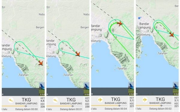 Bandara Raden Intan II Buka Operasional Jam 07.00 Pesawat Garuda Berputar-Putar Hingga Tiga Kali