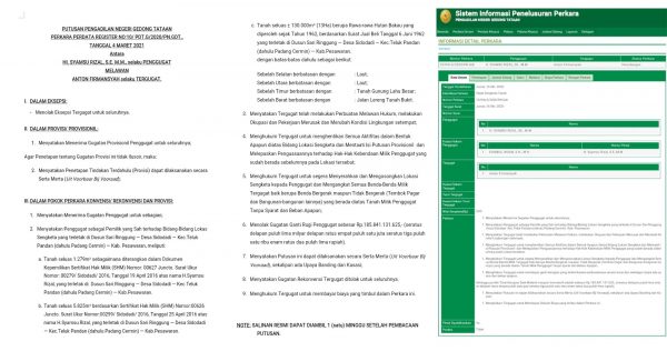 Pantai Sari Ringgung Sah Milik Hi. Syamsu Rizal, Tergugat Anton Firmansyah Wajib Bayar Kerugian Rp185,8 miliar