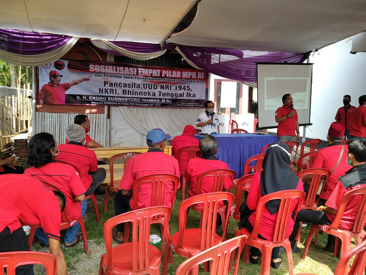 Endro Siswantoro Yahman Kembali Lakukan Sosialisasi Empat Pilar MPR RI Di Pesawaran