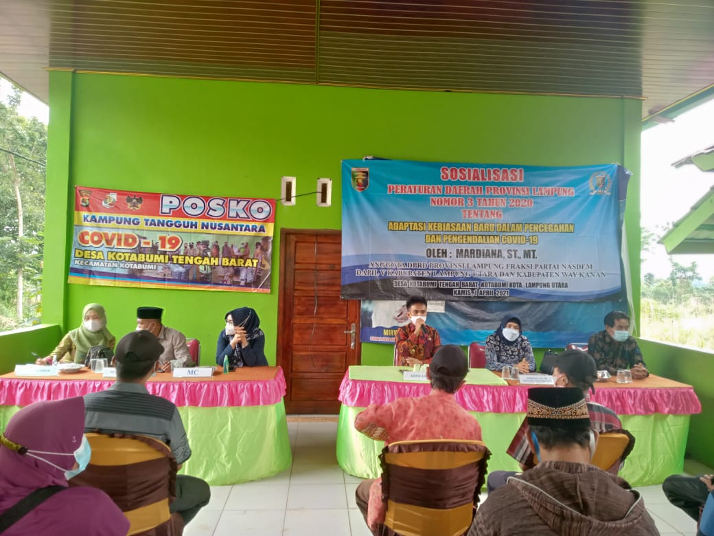 Mardiana Sosialisasikan Perda Adaptasi Kebiasaan Baru dalam Pencegahan dan Pengendalian Covid-1