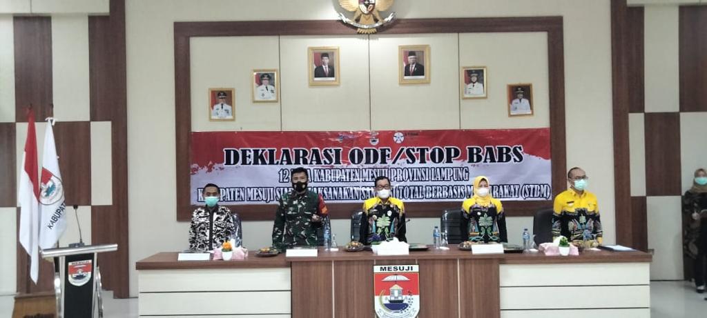 Wujudkan Sanitasi Lingkungan Sehat, Pemkab Mesuji Deklarasi Desa Open Defecatiaon Free