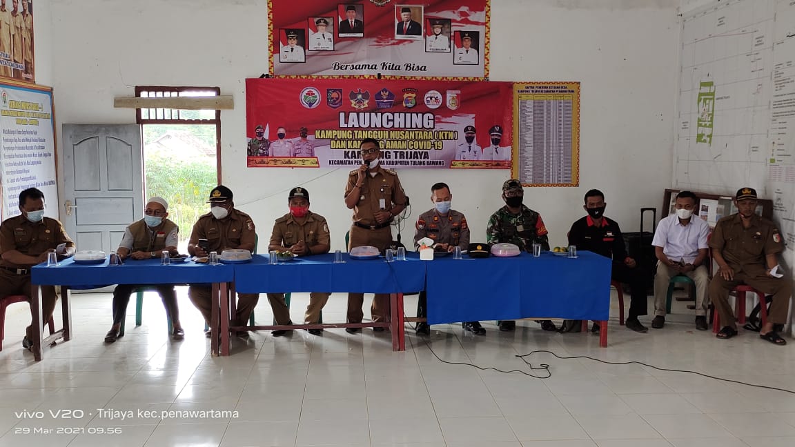 Kampung Trijaya Dilanuching Sebagai KTN Dan Kampung Aman Covid-19