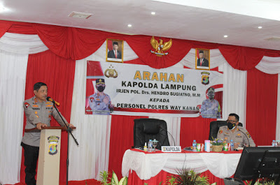 Kunjungan di Polres Way Kanan Kapolda Perintahkan 810 Bandar Narkoba?