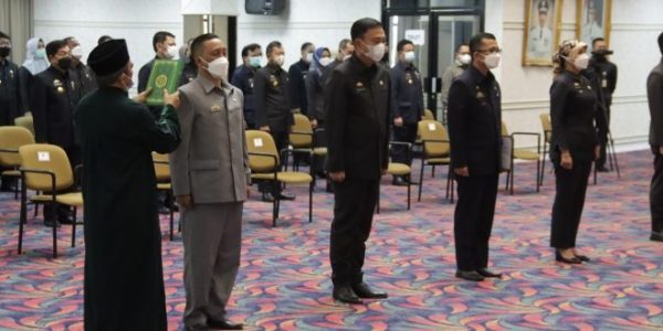 Gubernur Arinal Lantik Ganjar Jationo Sebagai Kadis Kominfotik Provinsi Lampung