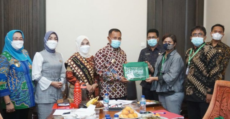 Duta Swasembada Gizi dan ChildFund Silaturahmi dengan Bupati Lamsel