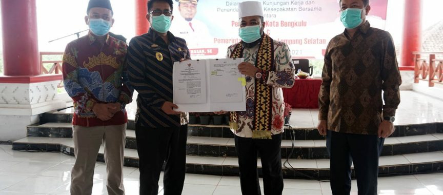 Teken MoU, Pemkot Bengkulu Jalin Kerja Sama dengan Pemkab Lamsel