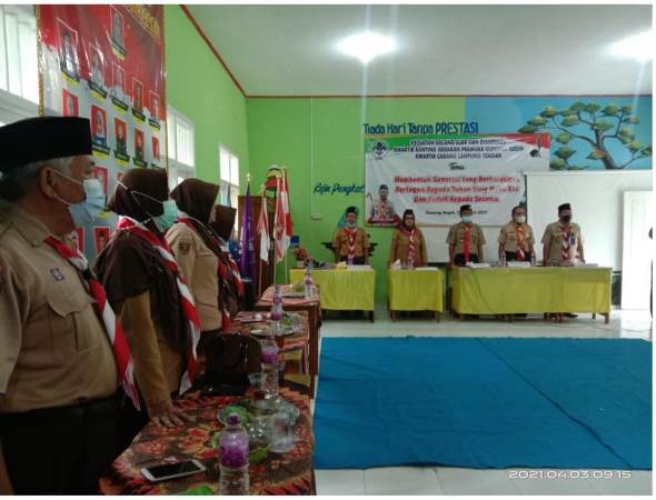 Kwartir Ranting Gerakan Pramuka Gunung Sugih Gelar Kegiatan Gelang Ajar dan Dianpinru