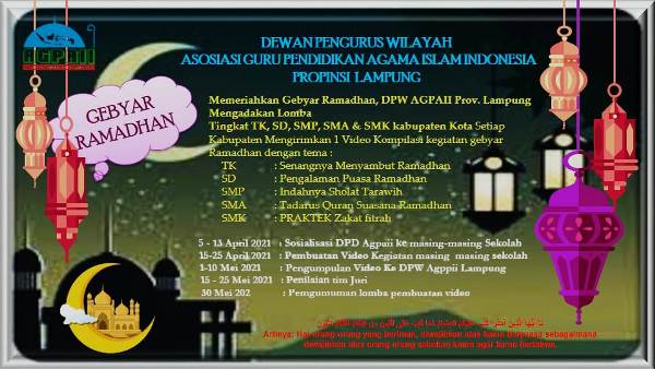 DPW AGPAII Akan Adakan Perlombaan Untuk Siswa dan Guru Di Bulan Suci Ramadhan