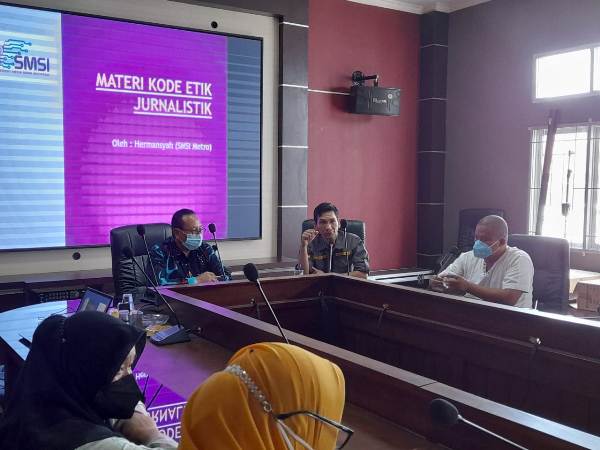 Disporapar Apresiasi SMSI Metro Lakukan Roadshow Workshop Jurnalistik