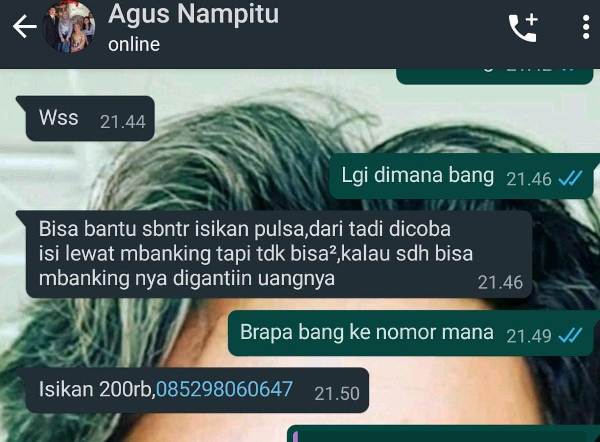 Nomor Ponsel Kadis Tenaga Kerja Provinsi Lampung Diduga Dibajak