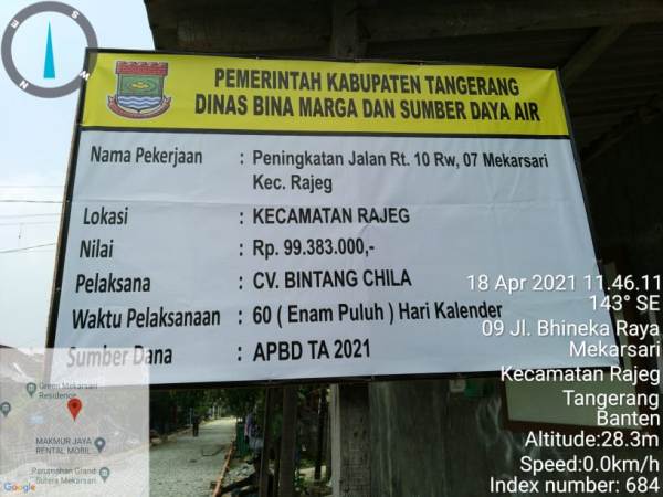 LSM Topan RI akan Laporkan Dugaan Korupsi Peningkatan Jalan Di Kecamatan Rajeg