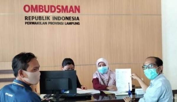 Dugaan Maladminstrasi BPN Bandar Lampung di Laporkan Ke Ombudsman RI