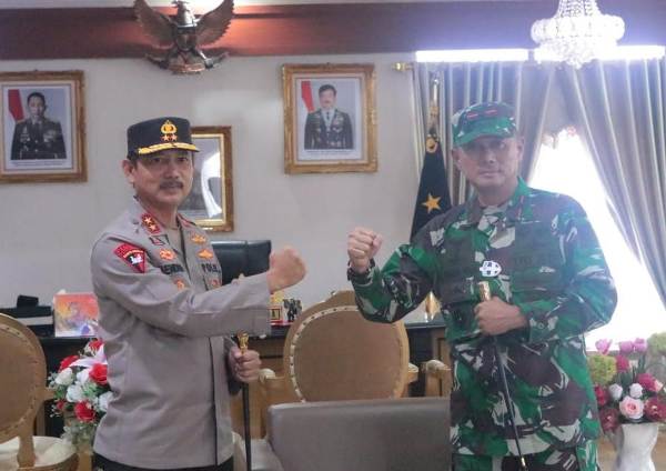Kapolda Lampung Terima Kunjungan Danrem 043/Gatam