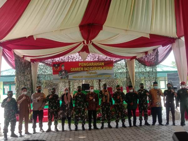 Danrem 043/Gatam Kunjungi Kodim 0427 Way Kanan