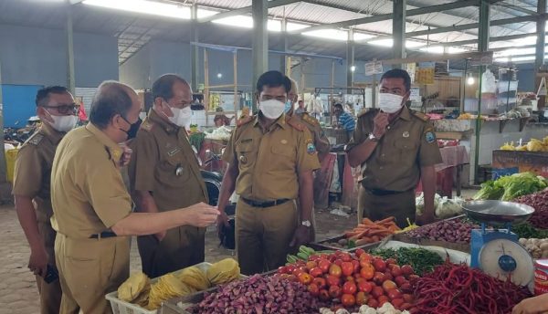 Satgas Pangan Pemkab Lamsel Monitoring Stok dan Harga Sembako di Pasar Kalianda dan Sidomulyo