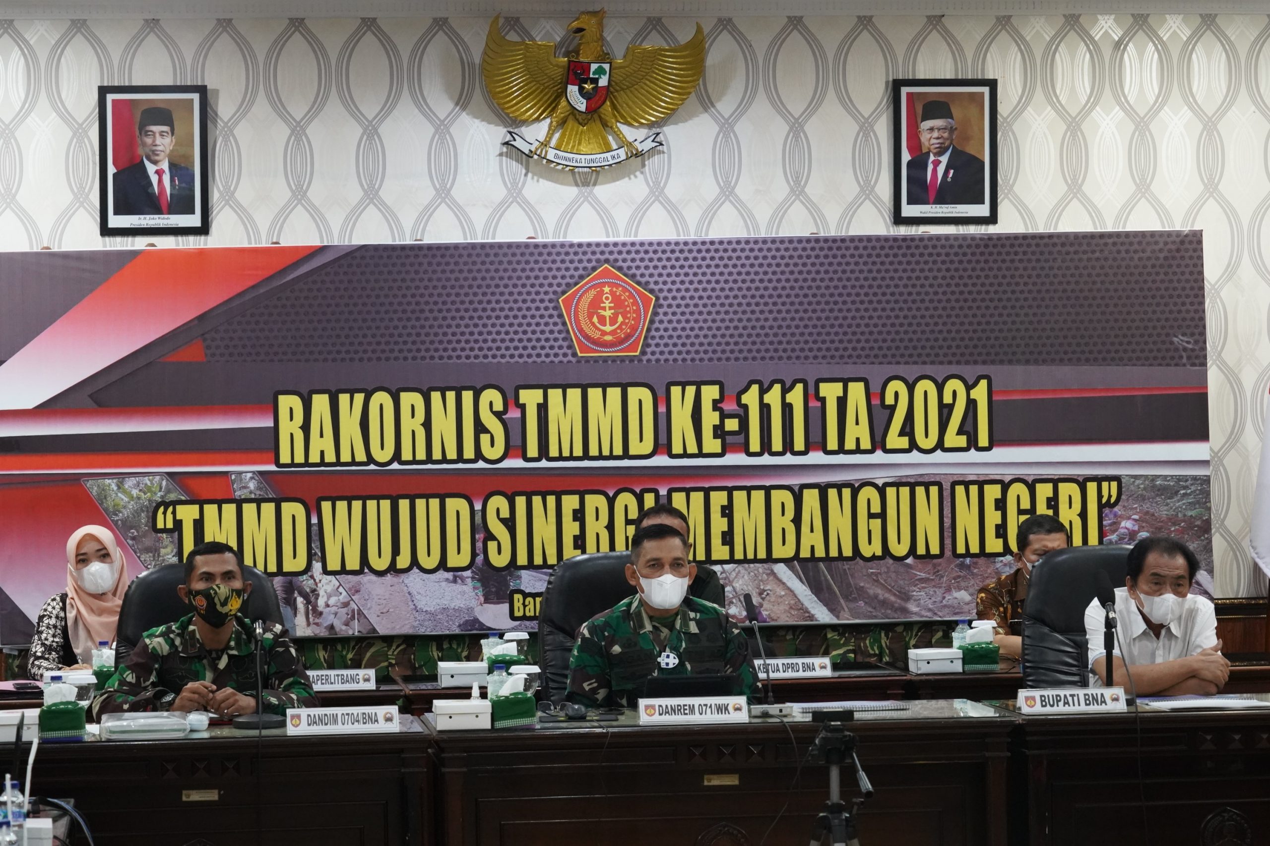 Danrem 071 Wijayakusuma Vicon Rakornis TMMD Reguler-111
