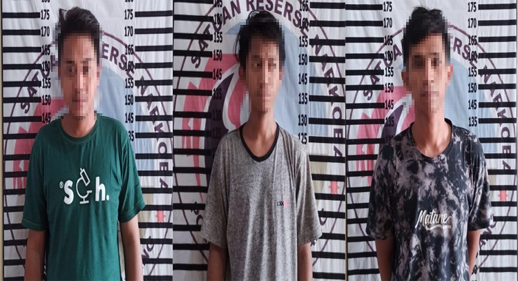 Asyik Pesta Narkotika, Tiga Pemuda Ditangkap Polres Tulang Bawang