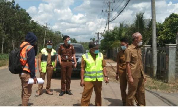 Dinas PUPR Tuba Cek Titik Nol Proyek Perbaikan Jalan Damar-Simpang Panaragan