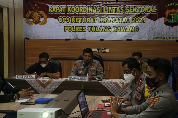 Polres Tulang Bawang Siapkan Empat Pos Pada Operasi Ketupat Krakatau 2021
