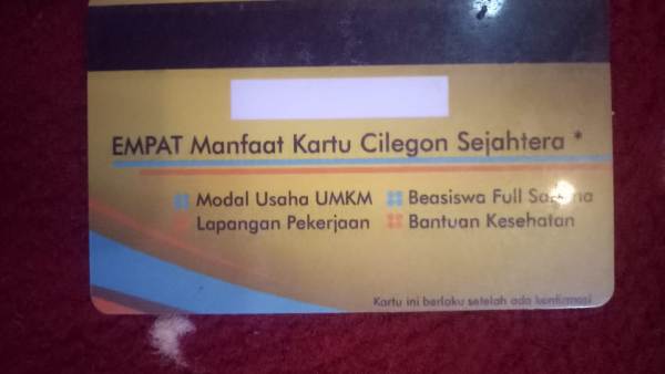 Kartu Cilegon Sejahtera Dinilai Tak Berguna, Begini Curhatan Warga