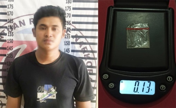 Seorang Pemuda Ditangkap Tim Macam Polres Tuba di Depan Balai Desa