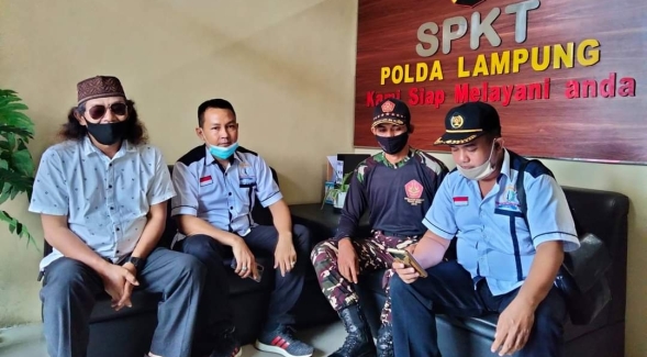 Dugaan Penghinaan Terhadap Bupati Sujadi Tiga Ormas Pringsewu Laporkan Heri Burmuli Ke Polda Lampung