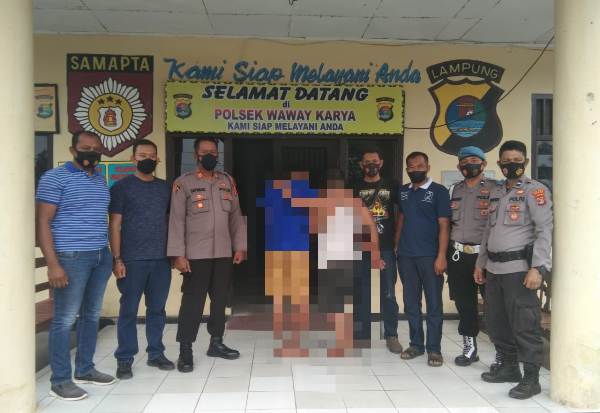 Dua Begal Ditangkap Polsek Waway Karya