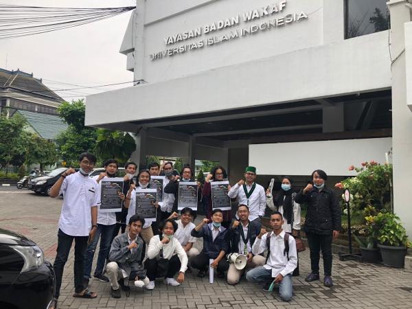 Liga Mahasiswa Muslim Yogyakarta Turun ke Jalan Kecam Tindakan Diskriminasi Apartheid Israel