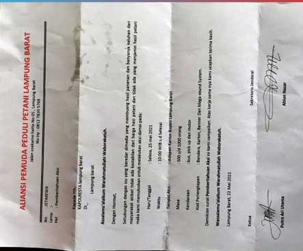 Harga Sayuran Anjlok di Lampung Barat Ribuan Warga Akan Demo Parosil