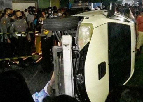 Toyota Vios Putih B-1044-KTH Tabrak dan Seret Pejalan Kaki Dari Way Lunik Hingga Gedung Pakuon