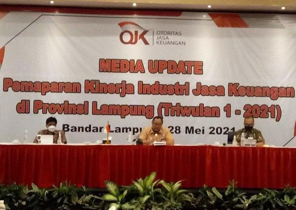 Update OJK Triwulan I 2021 Pertumbuhan Ekonomi Lampung Rendah Se- Sumatera