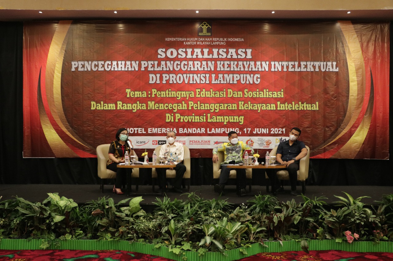 Kanwil Kemenkumham Lampung Sosialisasi Pencegahan Pelanggaran Kekayaan Intelektual